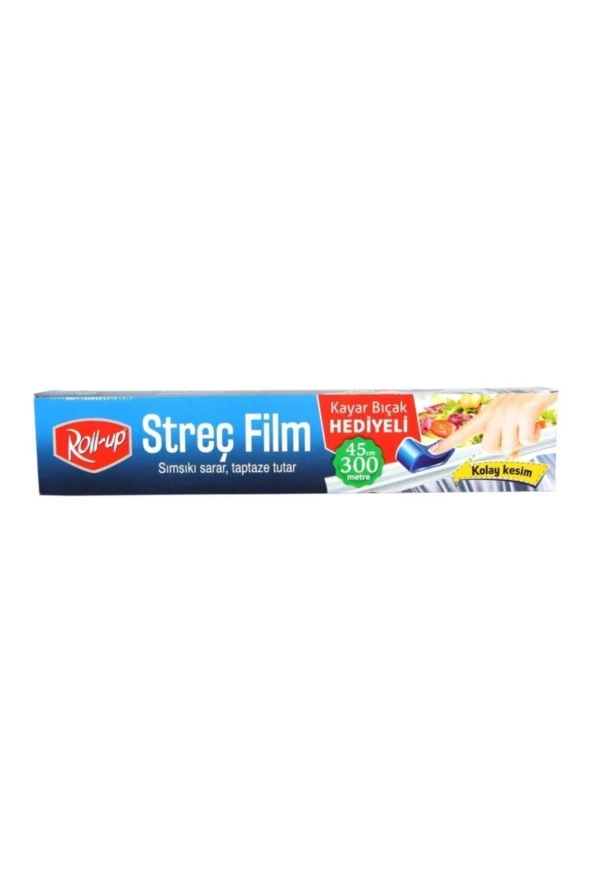 Kayar Bıçak Hediyeli Streç Film 45cm X 300mt 1 Adet