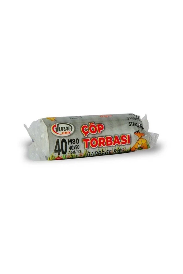 Vural Mini Çöp Torbası 40*50 Şeffaf 40 Adet (1 Paket)