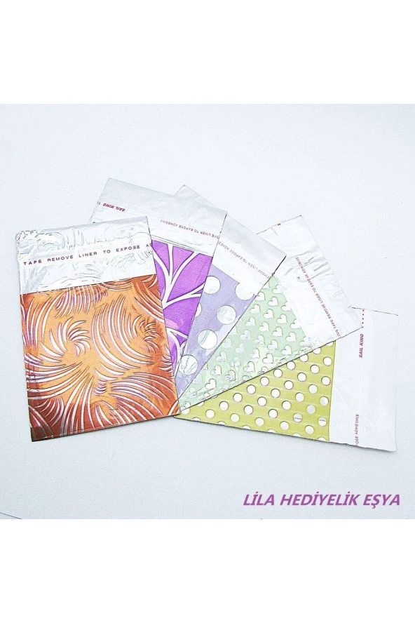 Metalize Bantlı Hediye Poşeti 7x9 cm Her Paket 100 Adet Takı Nişan Mevlüt Kına Poşeti Hediye Paketi - 3