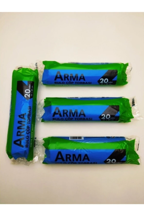 Arma Orta Boy Çöp Poşeti 4 Rulo