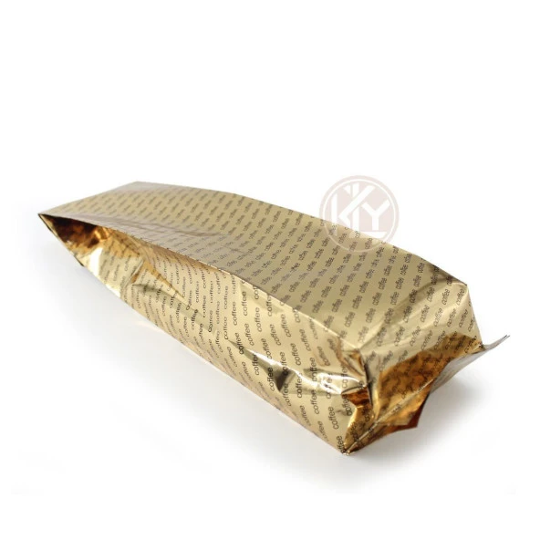 Gold Coffee Baskılı Yan Körüklü Torba 9x40+3 Cm 1000 Gr (5 Kg) - Resim 2