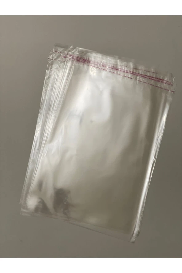 Şeffaf Yapışkanlı Poşet - Opp Kendinden Yapışkanlı Jelatin Parlak Poşet 35x50cm - 100 Adet