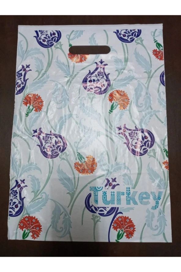 Takviyeli Renkli Mağaza Poşeti 3 No (33x45) - 50 Adet
