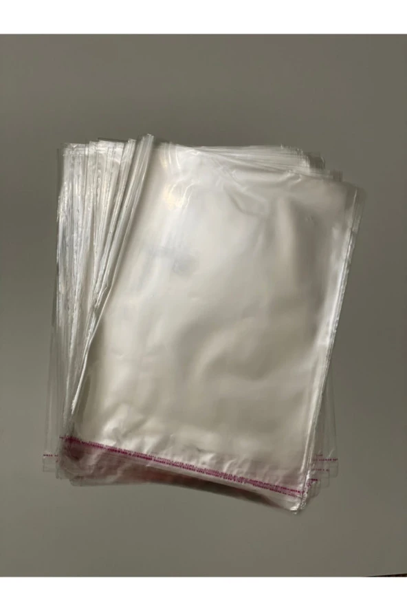 Şeffaf Yapışkanlı Poşet - Opp Kendinden Yapışkanlı Jelatin Parlak Poşet 30x45cm - 100 Adet
