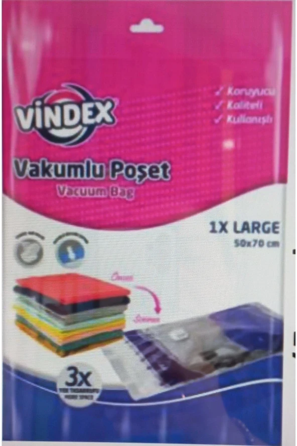 Vakumlu Poşet Large 50*70 Cm