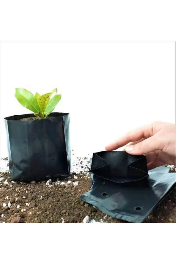 Ağaç Dikme Fide Poseti Siyah 10 Adet /13*26*9/ - 2