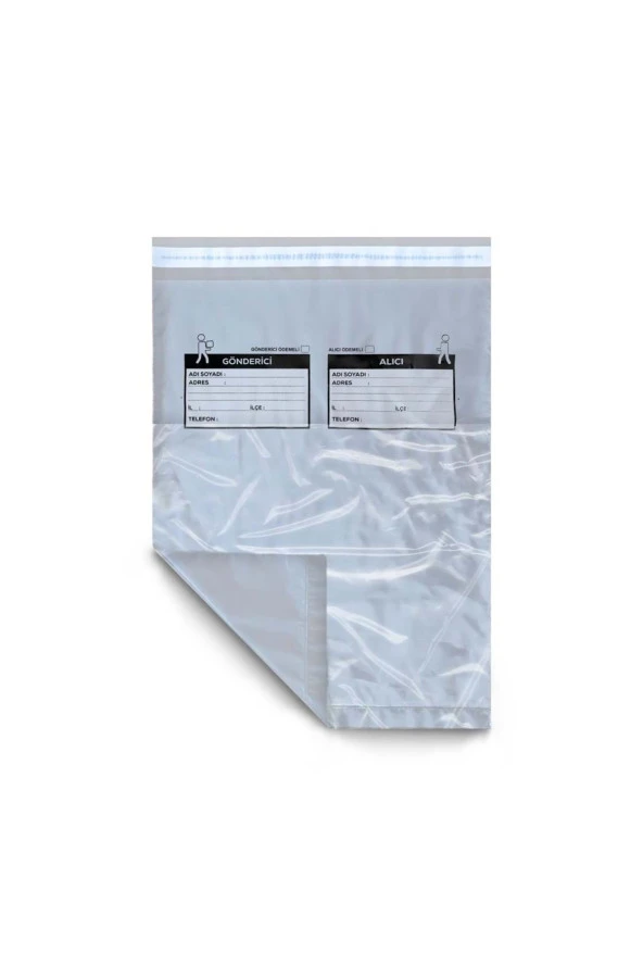 Cepli Gri Kargo Poşeti 30x37 5 Cm - 100lü