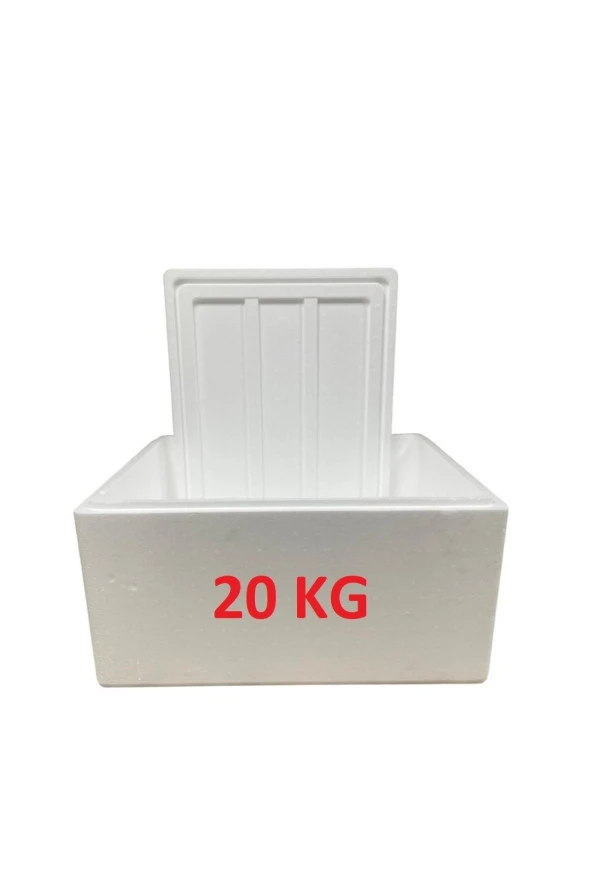 Strafor Köpük Kutu K1 20 Lt (İÇTEN: 51X37X24.5 CM) K-1
