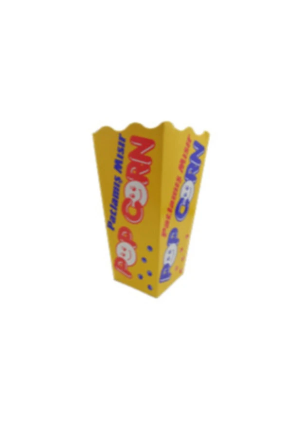 Karton Pop Corn Mısır Kutusu Popcorn 50 Adet