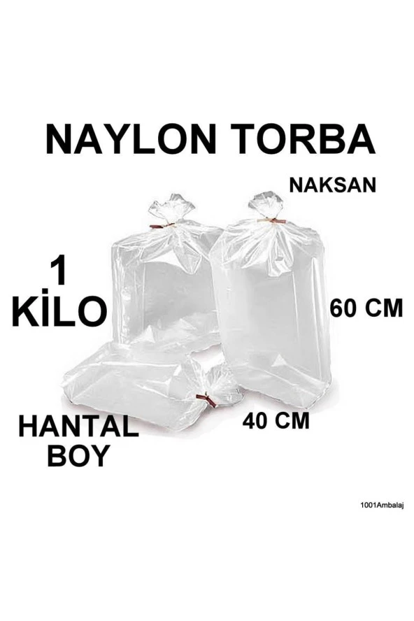Naylon Torba 40x60 Cm Bakkaliye Torbası 1 Kilo