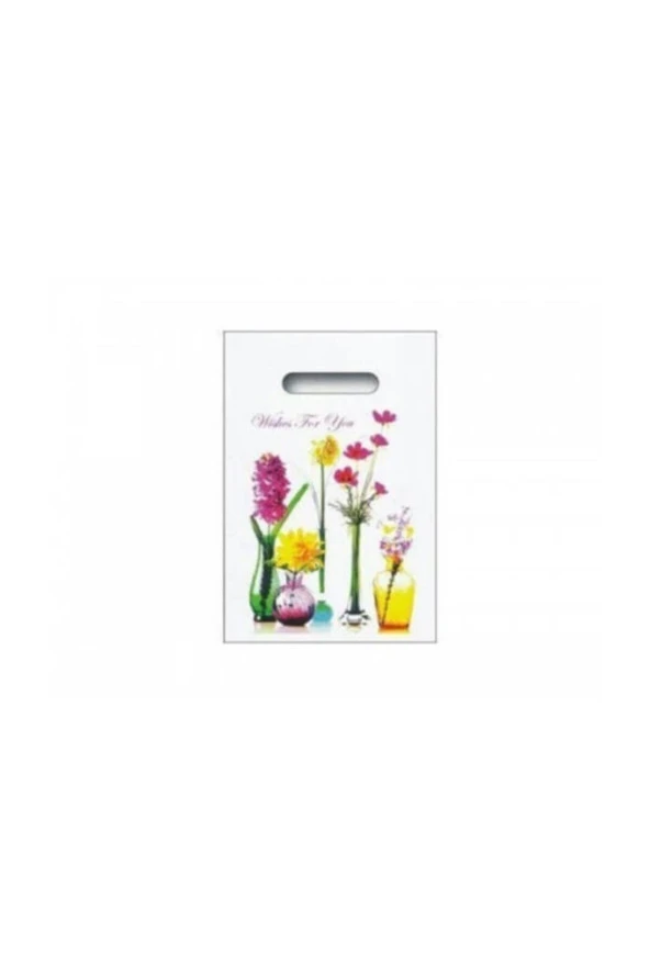Baskılı Blok Poşet Beyaz 22x33 Cm No:1- 500 Adet Beyaz