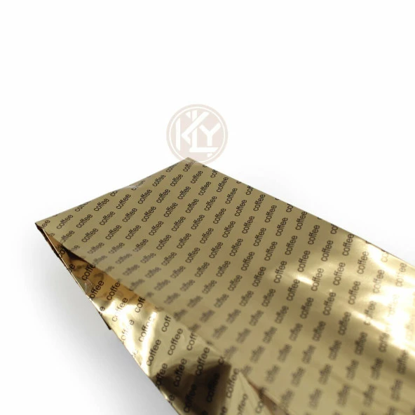 Gold Coffee Baskılı Yan Körüklü Torba 8x23+2 Cm 250 Gr (1 Kg) - Resim 3