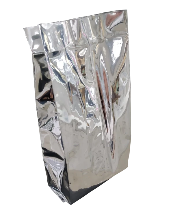Gümüş Metalize Yan Körüklü Torba 10x34+3 Cm 1000 Gr 1000 Adet