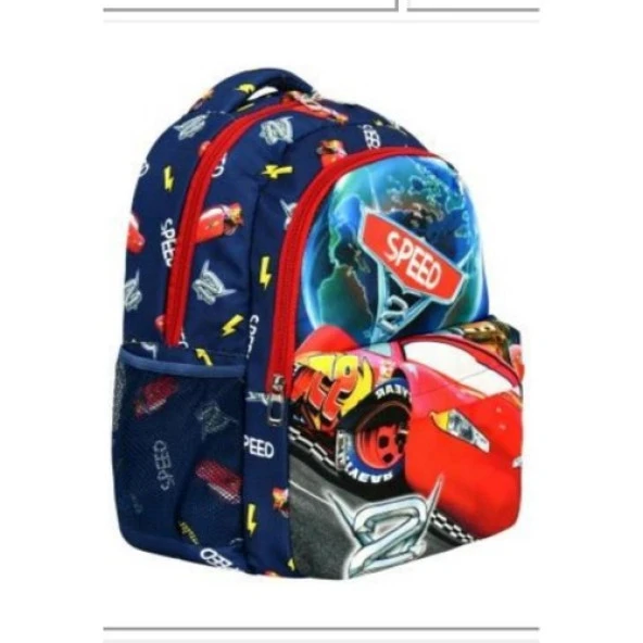 Dzc Kuzenler Avm Ilk Okul Cars Arabalı Çocuk Sırt Sırt Çantası 3lü Takım Set Dayanıklı Su Geçirmez - Resim 2