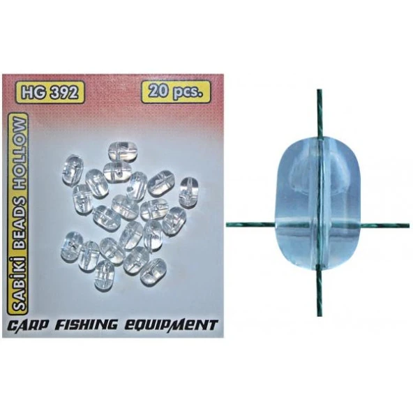 EFFE Bolie Sabiki Beads Hollow Medium 4.7x6mm