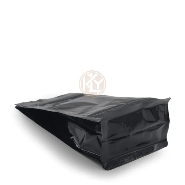 Parlak Siyah Flat Bottom Kilitsiz Torba 14x38+4 Cm 1000 Gr 1000 Adet - Resim 2