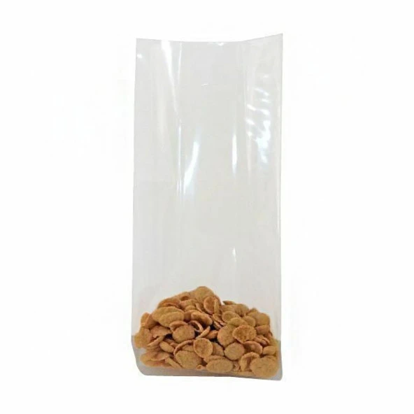 Şeffaf Yan Körüklü Torba 9x28+3 Cm 500 Gr (5 Kg)