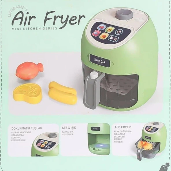 AirFryer Sesli Işıklı - LD-6613A/B - Yeşil - 2