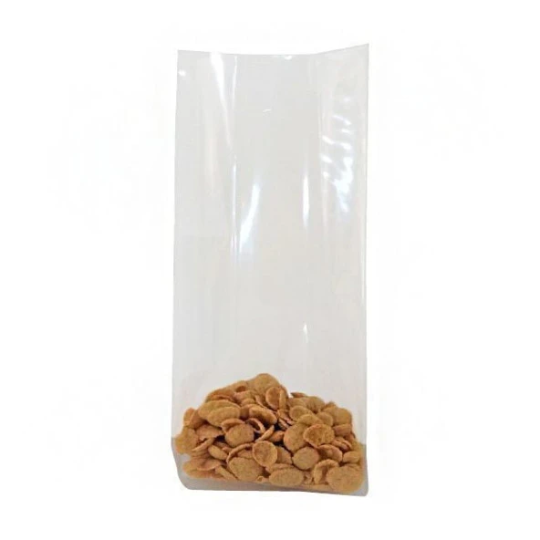 Şeffaf Yan Körüklü Torba 8x32+2,5 Cm 500 Gr (5 Kg)