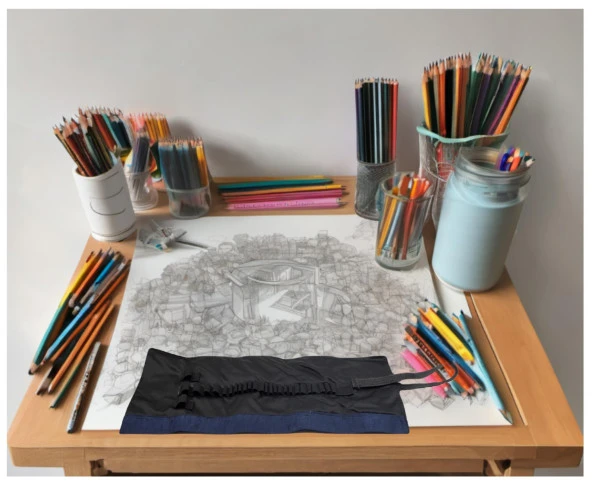 Gen-Of Lacivert Bez Rulo Kalemlik - 5