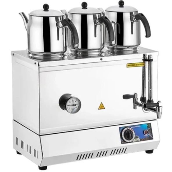3 Demlikli Elektrikli Çay Kazanı