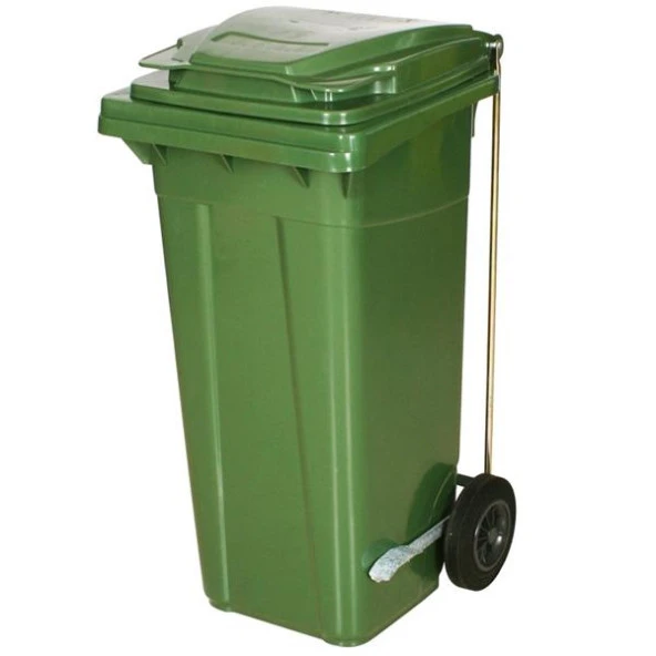 Pedallı 120 Litre Tekerlekli Çöp Konteyneri ürün görseli