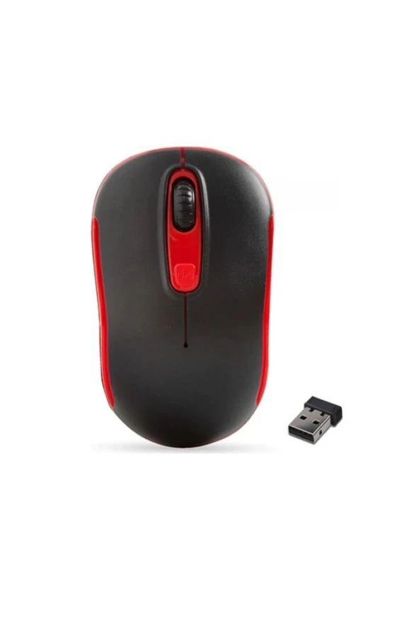 Kablosuz Mouse - Everest Sm-804 Usb Siyah/kırmızı 800/1200/1600dpi Kablosuz Mouse