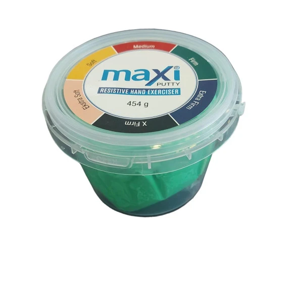 Maxi Putty El Egzersiz Hamuru 454 gr Yeşil Renk (orta)