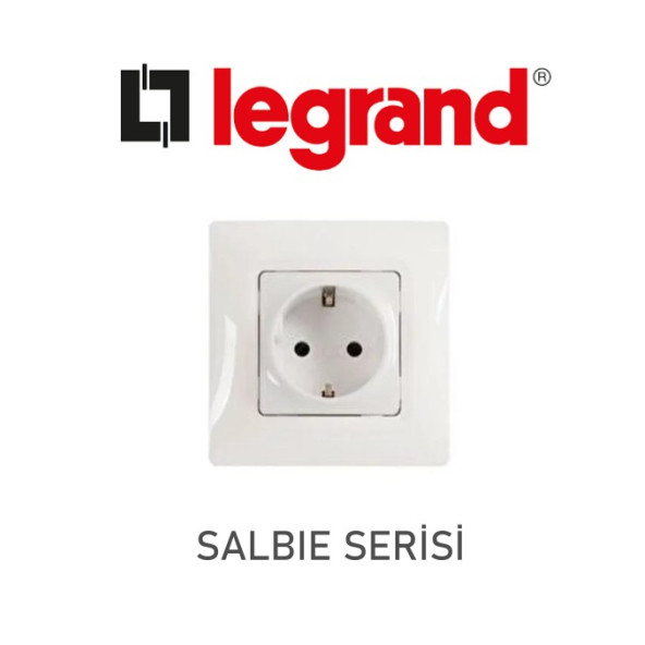 LEGRAND SALBIE TOPRAKLI PRİZ - BEYAZ RENK 5 ADET