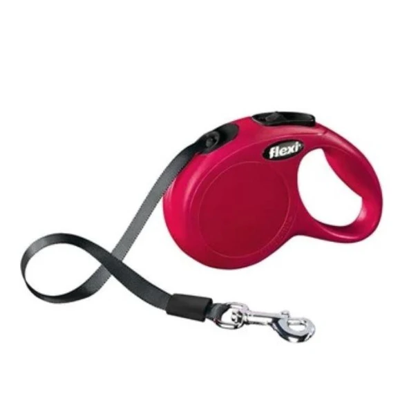 Flexi New Classic XSmall 3m Şerit Gezdirme Kırmızı