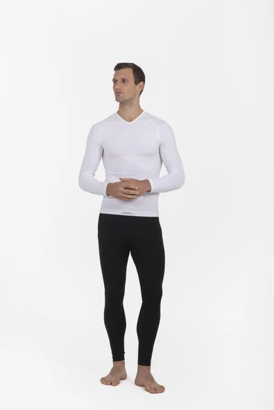 OIL COMPANY Termal İçlik Üst Uzunkol V Yaka Unisex PP Seamless II. Seviye OCP006 - 2