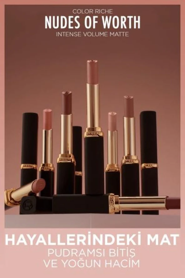 L'Oréal Paris Color Riche Intense Volume Matte Ruj - 601 Worth It - 5