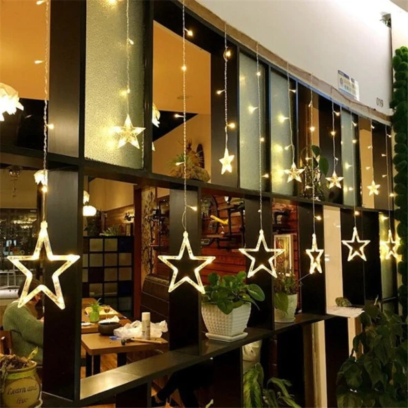 GÜN IŞIĞI SALKIM LED IŞIK BÜYÜK YILDIZLI SALKIM IŞIK YILDIZ LED IŞIK YILBAŞI IŞIĞI VİTRİN DEKOR LED - Resim 4