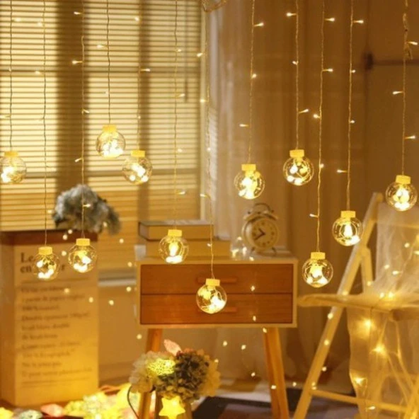 GÜN IŞIĞI SALKIM LED IŞIK BÜYÜK TOP SALKIM IŞIK TOP LED IŞIK YILBAŞI IŞIĞI YILBAŞI SÜSLEME IŞIĞI - Resim 5