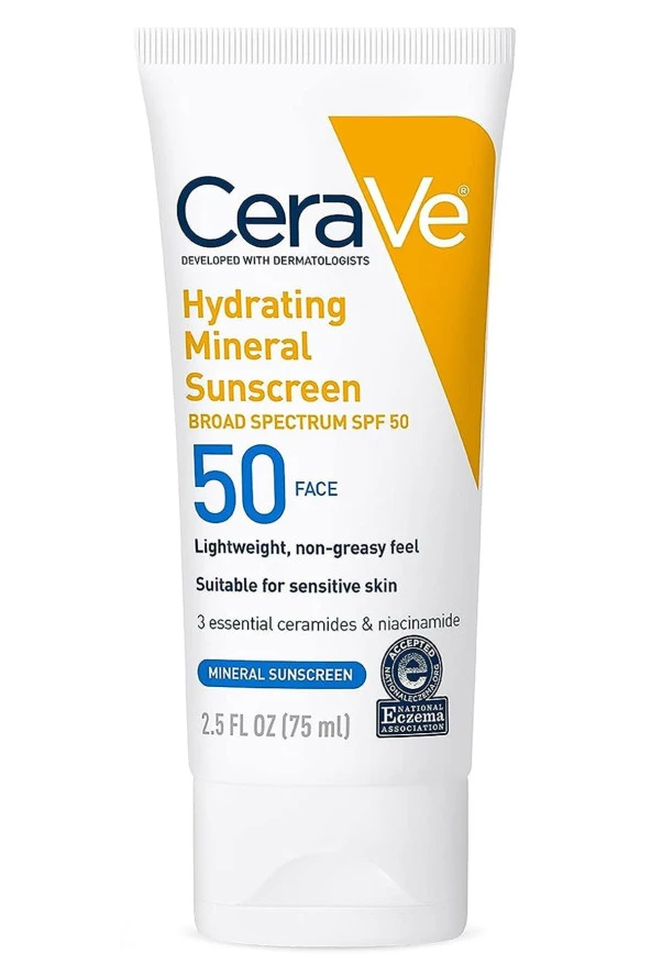 CeraVe Nemlendirici Mineral SPF50 Yüz Güneş Koruyucu Losyon 75ML