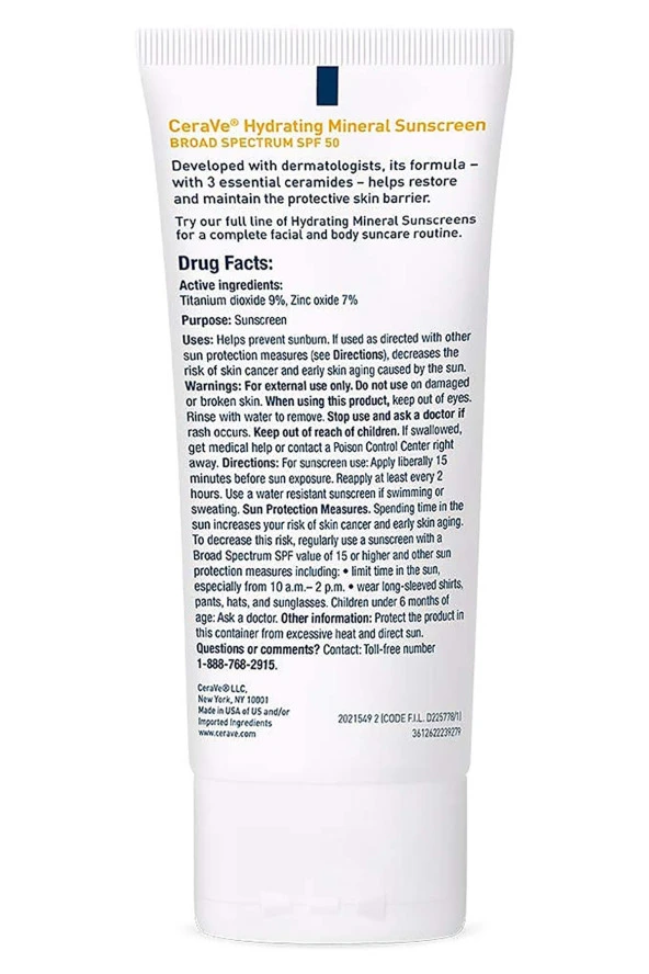 CeraVe Nemlendirici Mineral SPF50 Yüz Güneş Koruyucu Losyon 75ML - 2