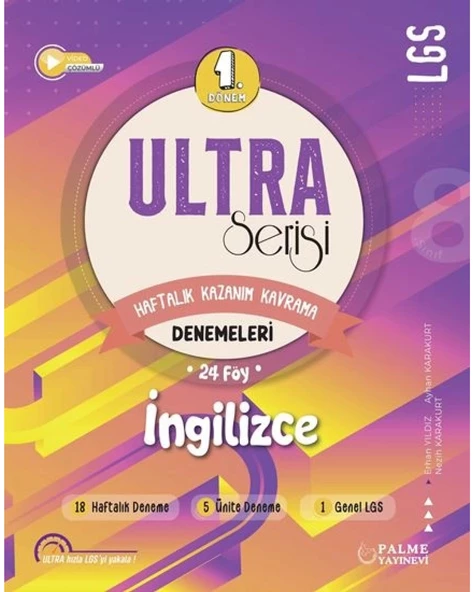 LGS 8. Sınıf ULTRA SERİSİ 1.DÖNEM İNGİLİZCE DENEMELERİ