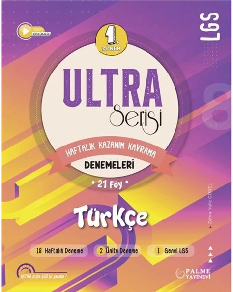 LGS 8. Sınıf ULTRA SERİSİ 1.DÖNEM TÜRKÇE DENEMELERİ