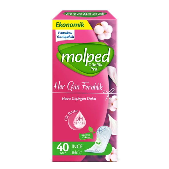 Molped Her Gün Ferahlık Günlük Ped 40x3 120 Adet