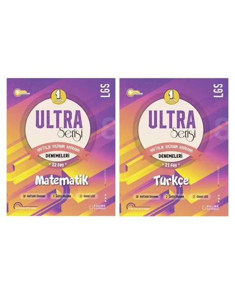 LGS 8. Sınıf ULTRA SERİSİ 1.DÖNEM MATEMATİK VE TÜRKÇE DENEMELERİ