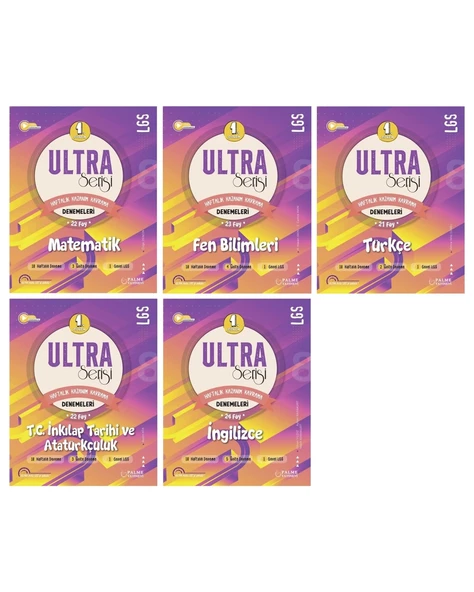 LGS 8. Sınıf ULTRA SERİSİ 1.DÖNEM MATEMATİK FEN TÜRKÇE iNKILAP VE İNGİLİZCE DENEMELERİ