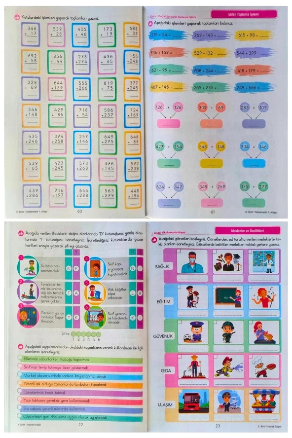 3.SINIF ETKİNLİKLİ ÇALIŞMA SETİ 5 Kitap Toplam 767 Sayfa - 2