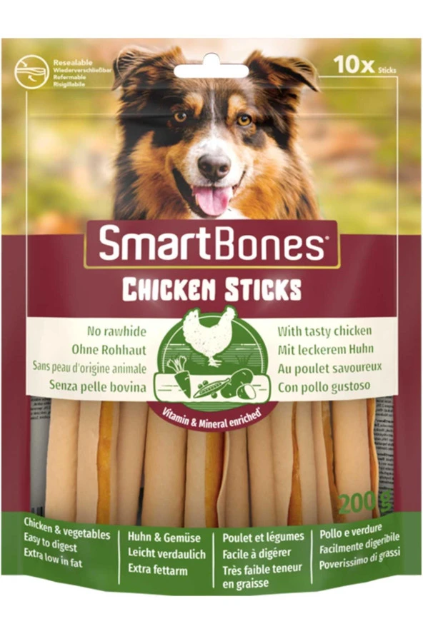 SmartBones Tavuklu Stick Köpek Ödül Maması 10 Adet