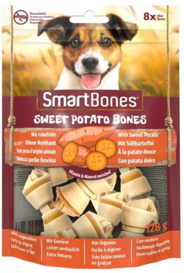 SmartBones Tatlı Patatesli Mini Kemikler 8li