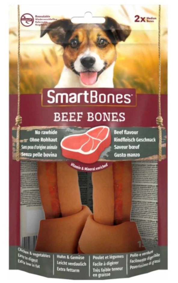 SmartBones Sığır Medium Kemikler 2'li 158gr