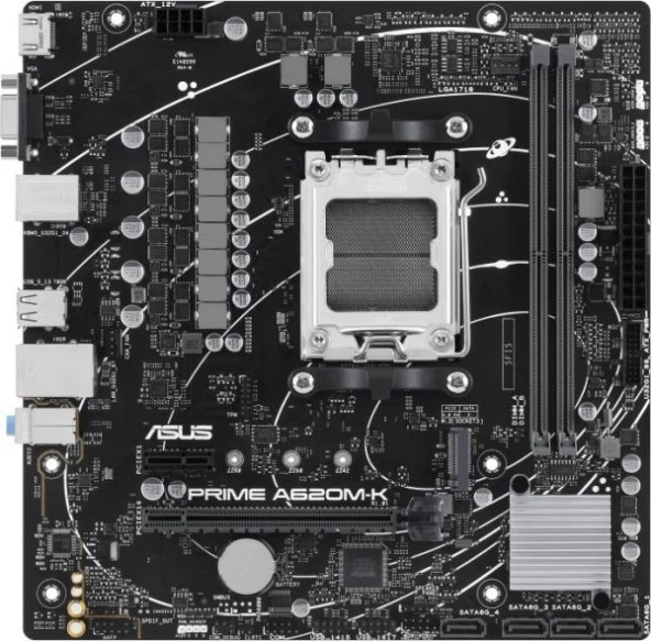 ASUS PRIME A620M-K AMD AM5 DDR5 HDMI VGA M.2