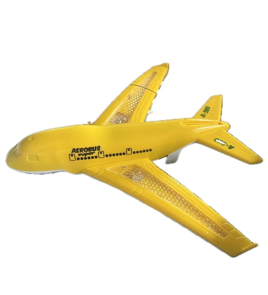 Işıklı, Uzaktan Kumandalı 6 Yöne Hareket edebilen Eğlenceli Airbas Yolcu Uçağı - Kumandalı Uçak - 11