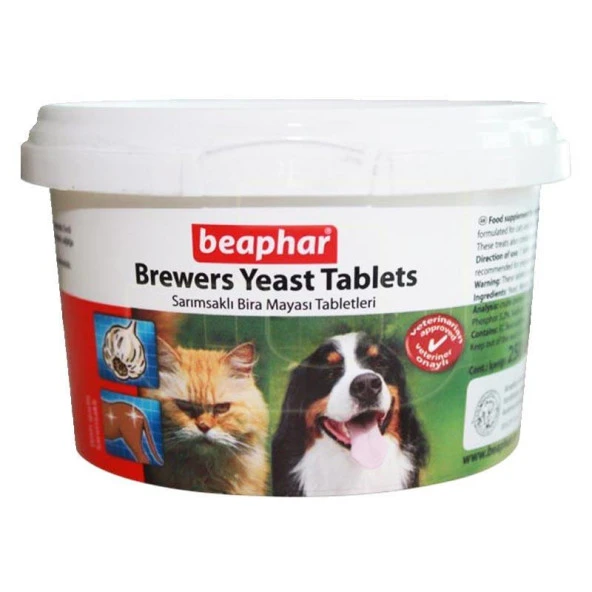 Beaphar Brewers Yeast Sarımsaklı Tablet 250 Tablet