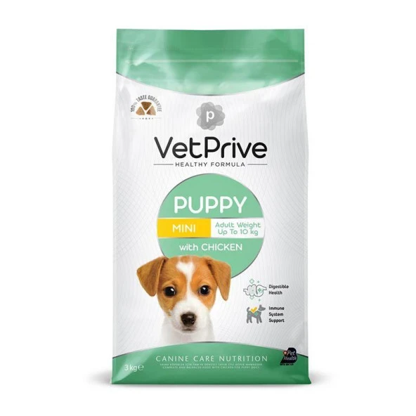 Vet Prive Tavuklu Mini Yavru Köpek Maması 3 Kg