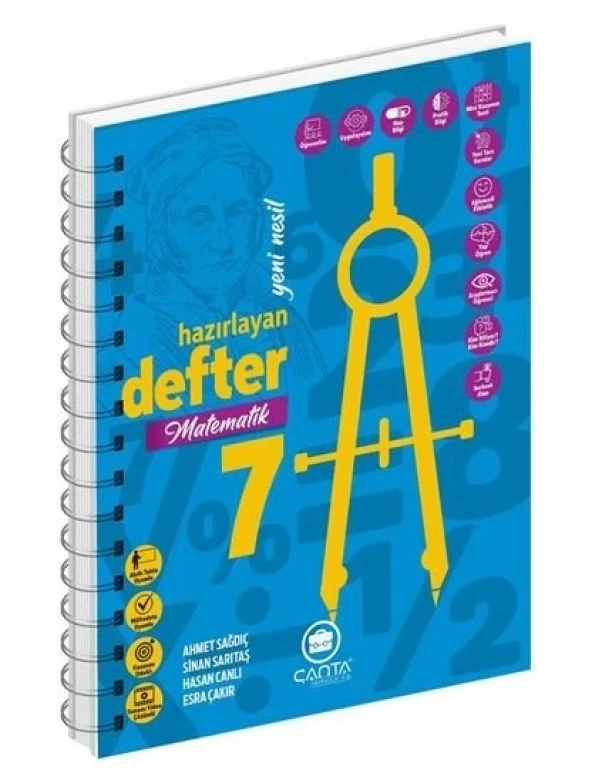 Çanta Yayınları 7.Sınıf Matematik Okula Yardımcı Hazırlayan Defter